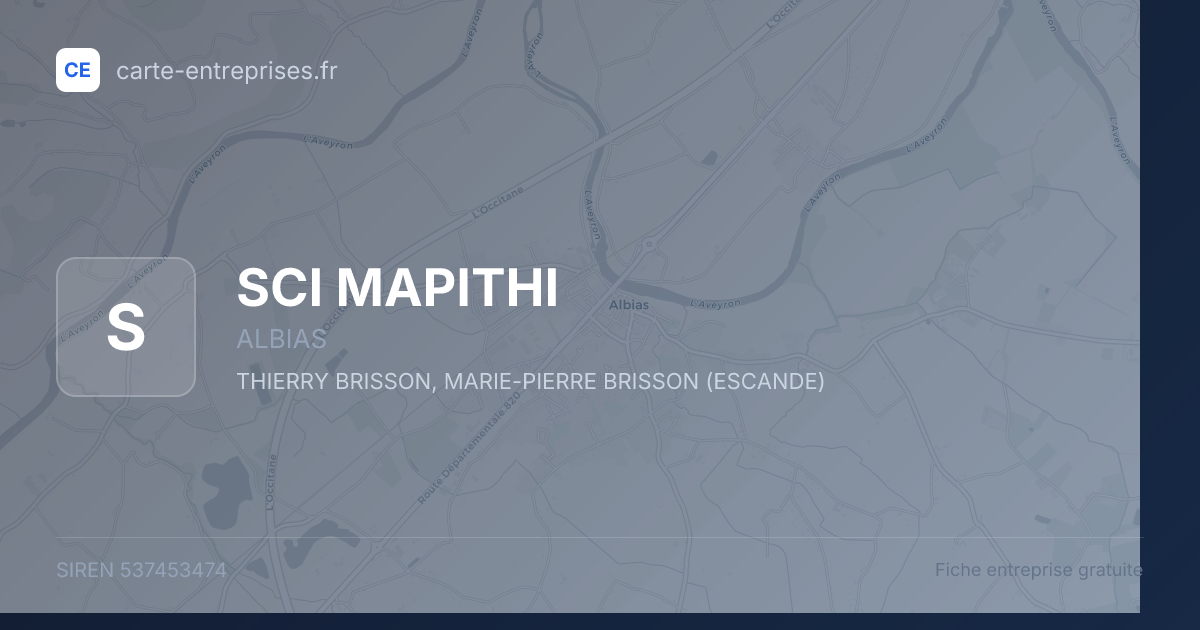SCI MAPITHI — 537453474 — fiche entreprise