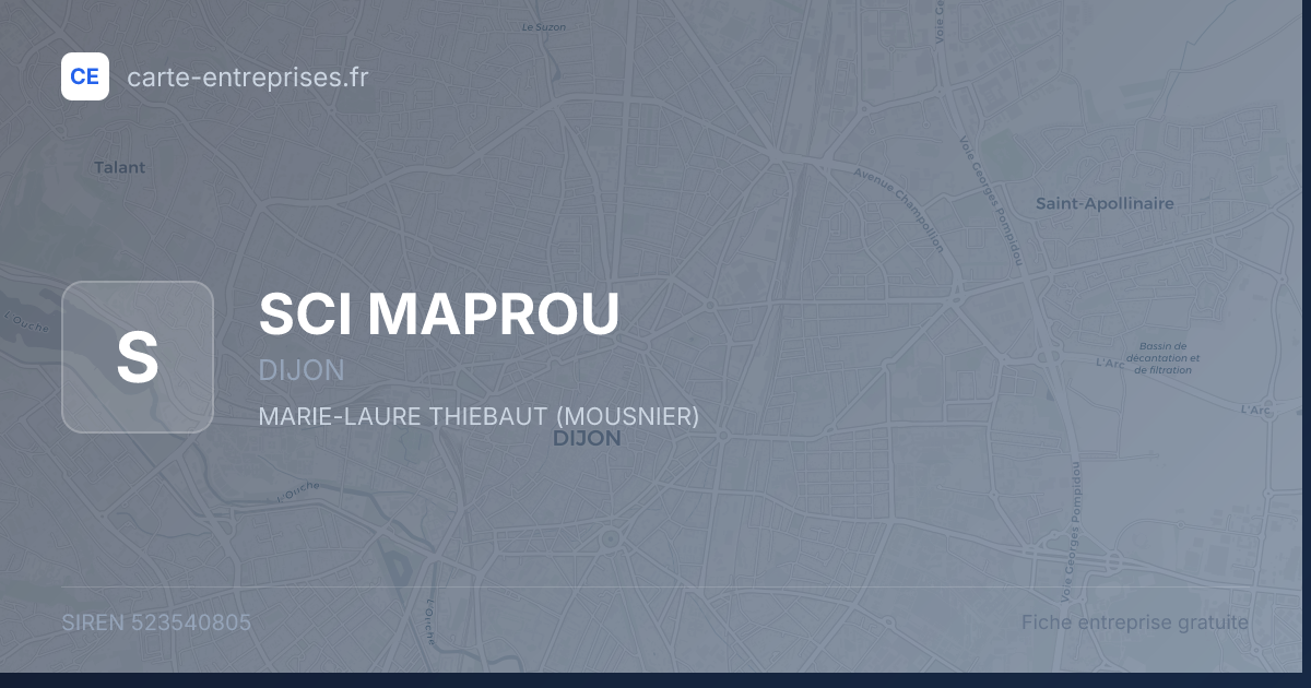 SCI MAPROU — 523540805 — fiche entreprise