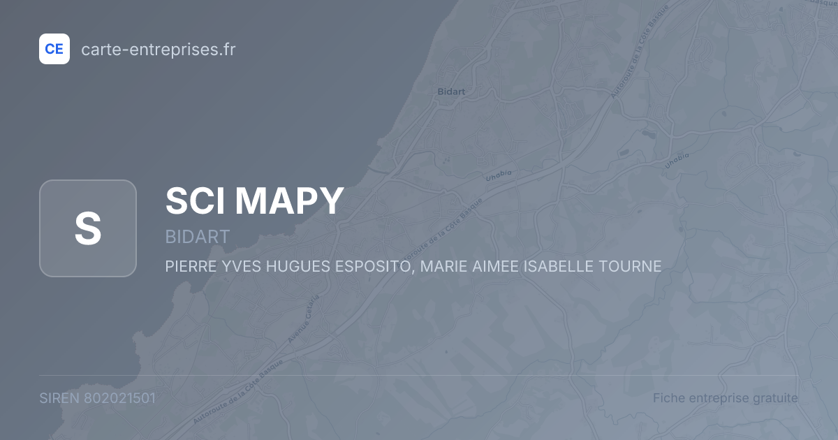 SCI MAPY — 802021501 — fiche entreprise