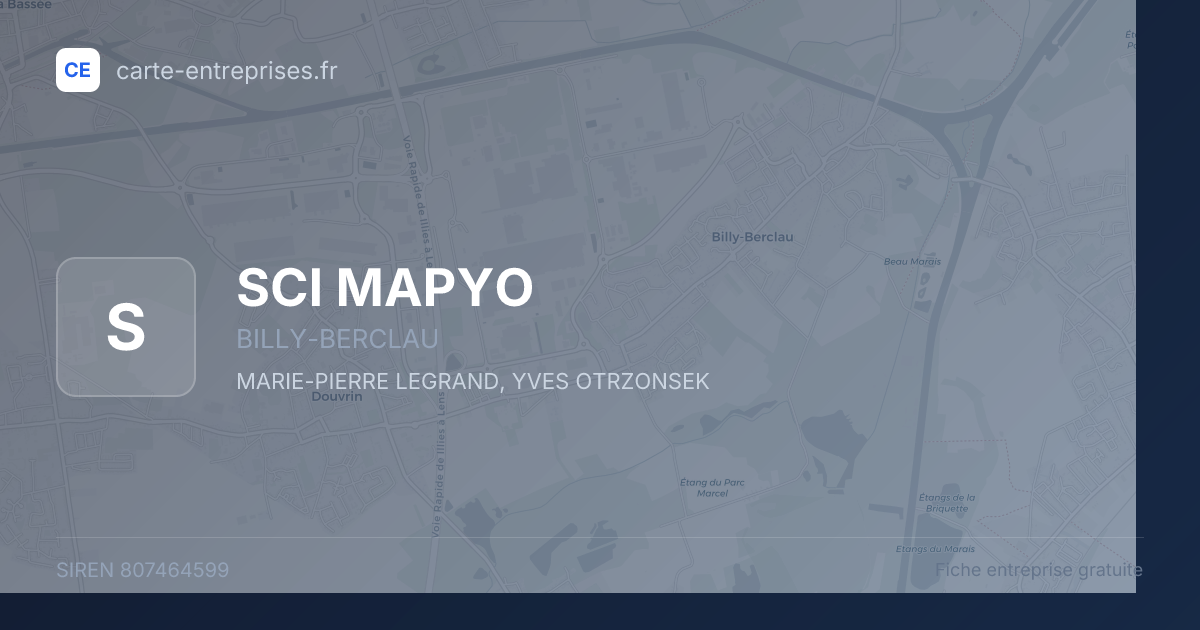 SCI MAPYO — 807464599 — fiche entreprise