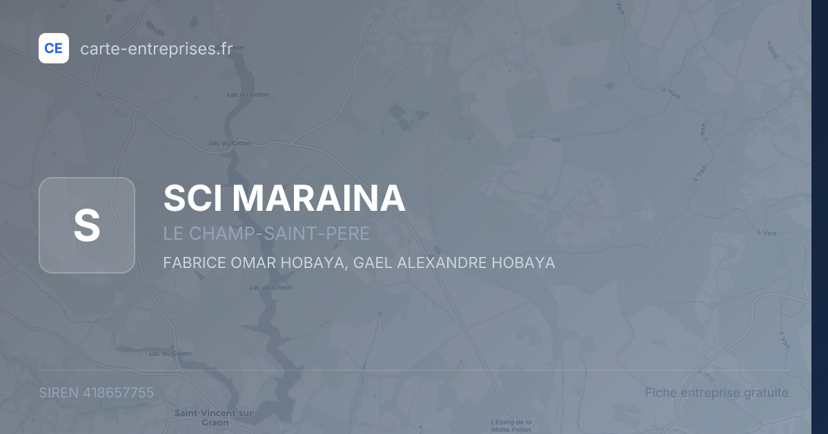 SCI MARAINA — 418657755 — fiche entreprise