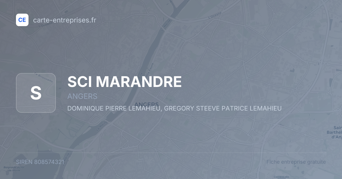 SCI MARANDRE — 808574321 — fiche entreprise