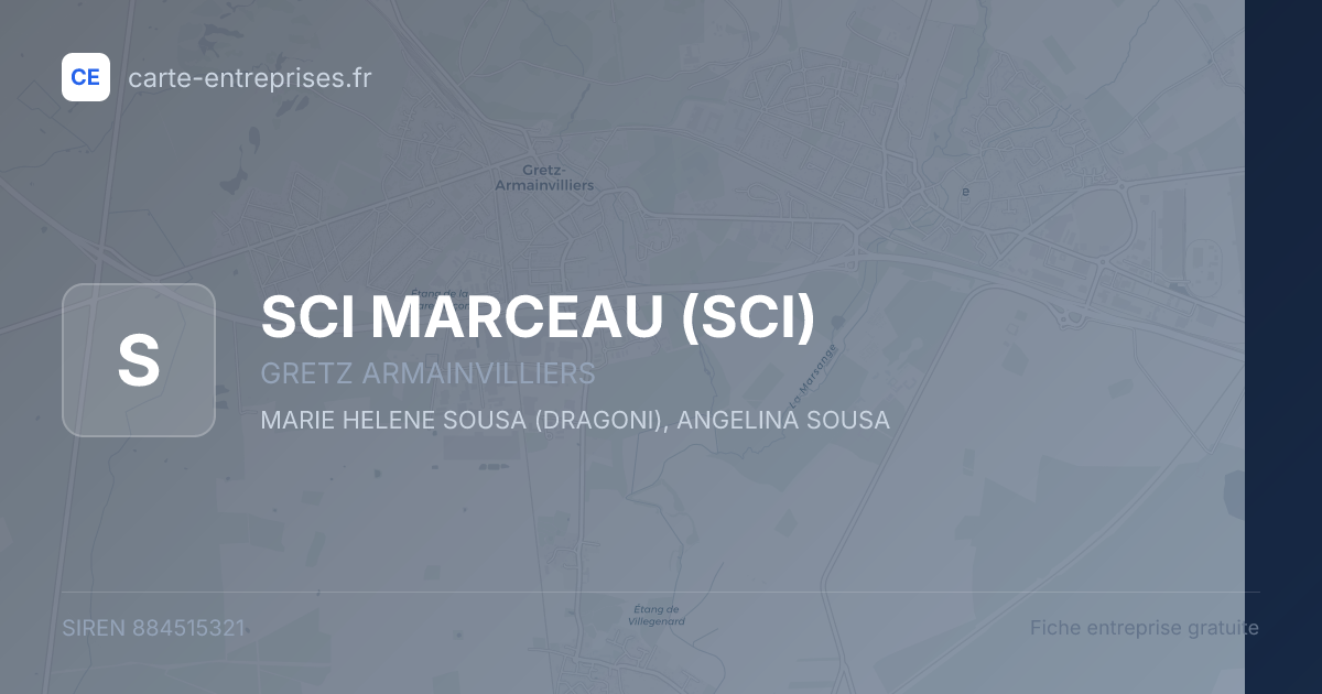 SCI MARCEAU (SCI) — 884515321 — fiche entreprise