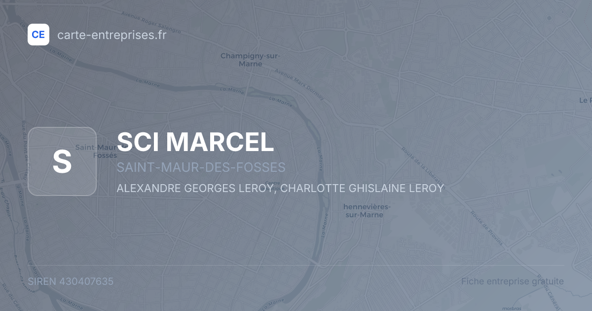 SCI MARCEL — 430407635 — fiche entreprise