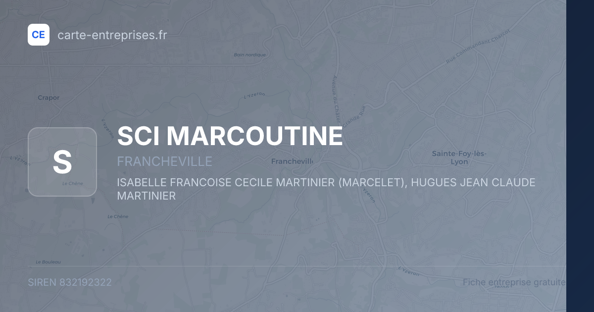 SCI MARCOUTINE — 832192322 — fiche entreprise