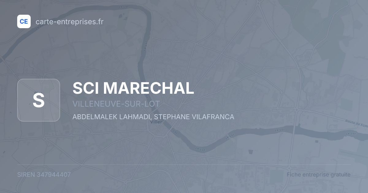 SCI MARECHAL — 347944407 — fiche entreprise