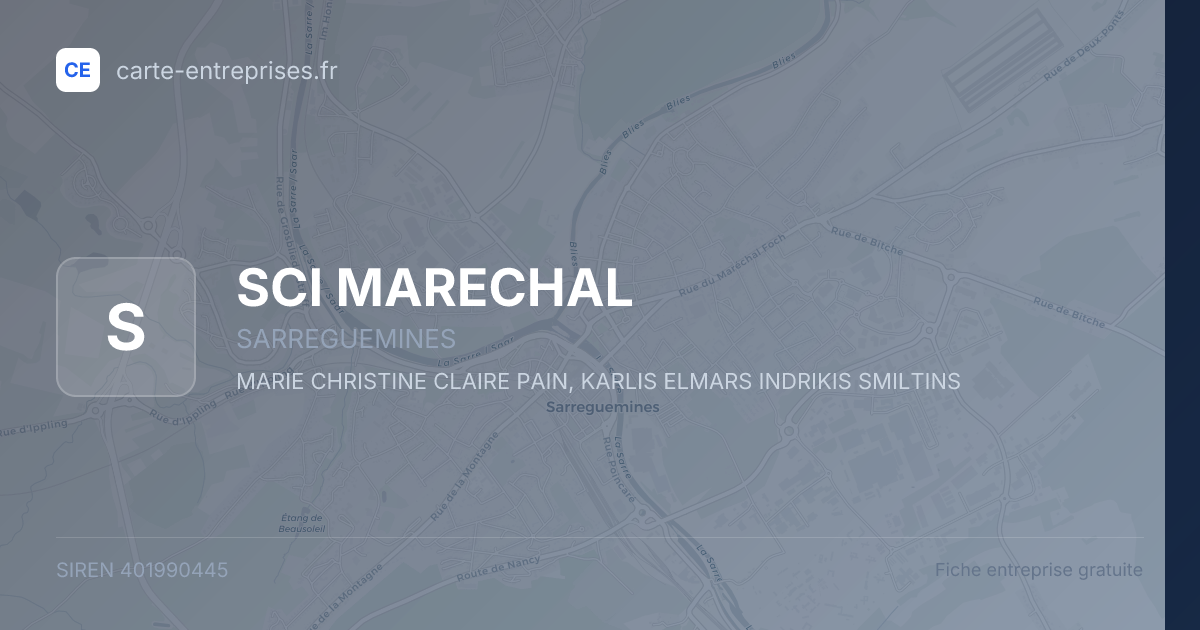 SCI MARECHAL — 401990445 — fiche entreprise