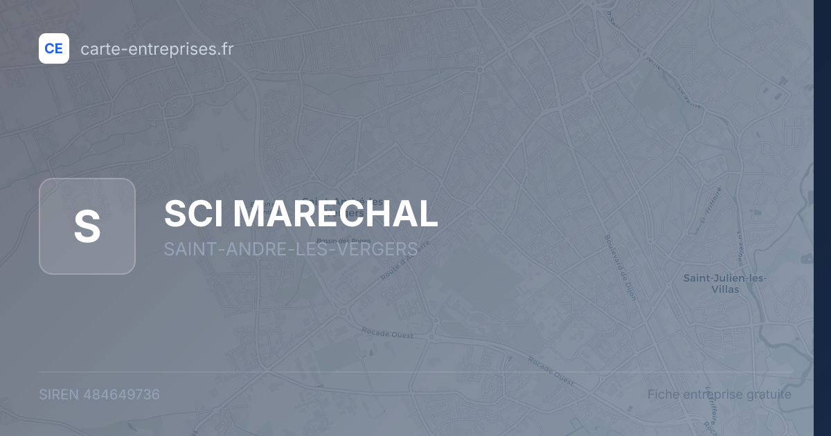 SCI MARECHAL — 484649736 — fiche entreprise