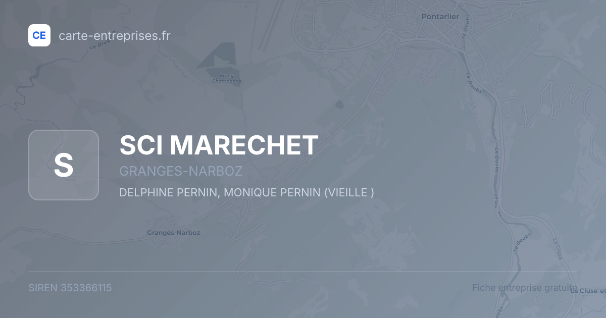 SCI MARECHET — 353366115 — fiche entreprise