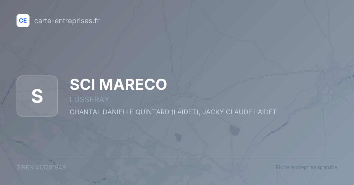 SCI MARECO — 413201948 — fiche entreprise