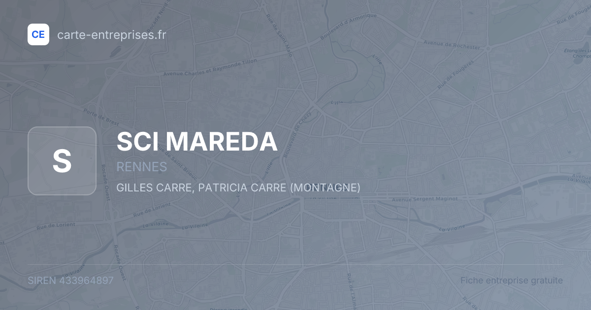 SCI MAREDA — 433964897 — fiche entreprise