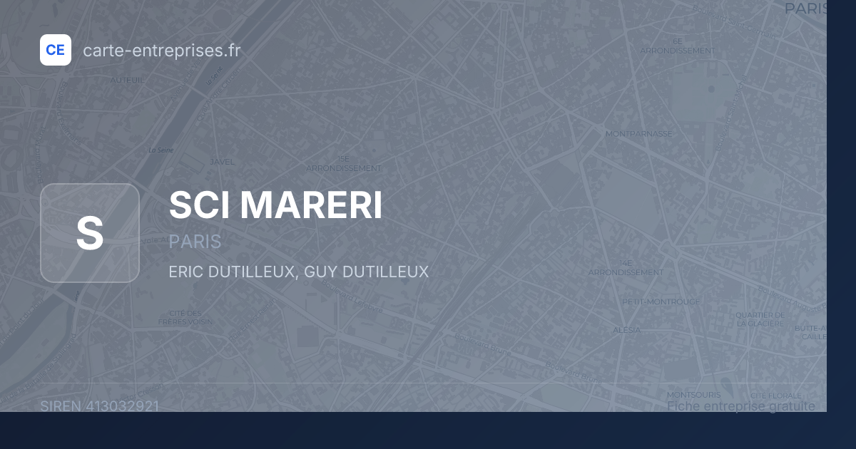 SCI MARERI — 413032921 — fiche entreprise