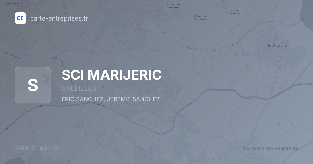 SCI MARIJERIC — 501856033 — fiche entreprise