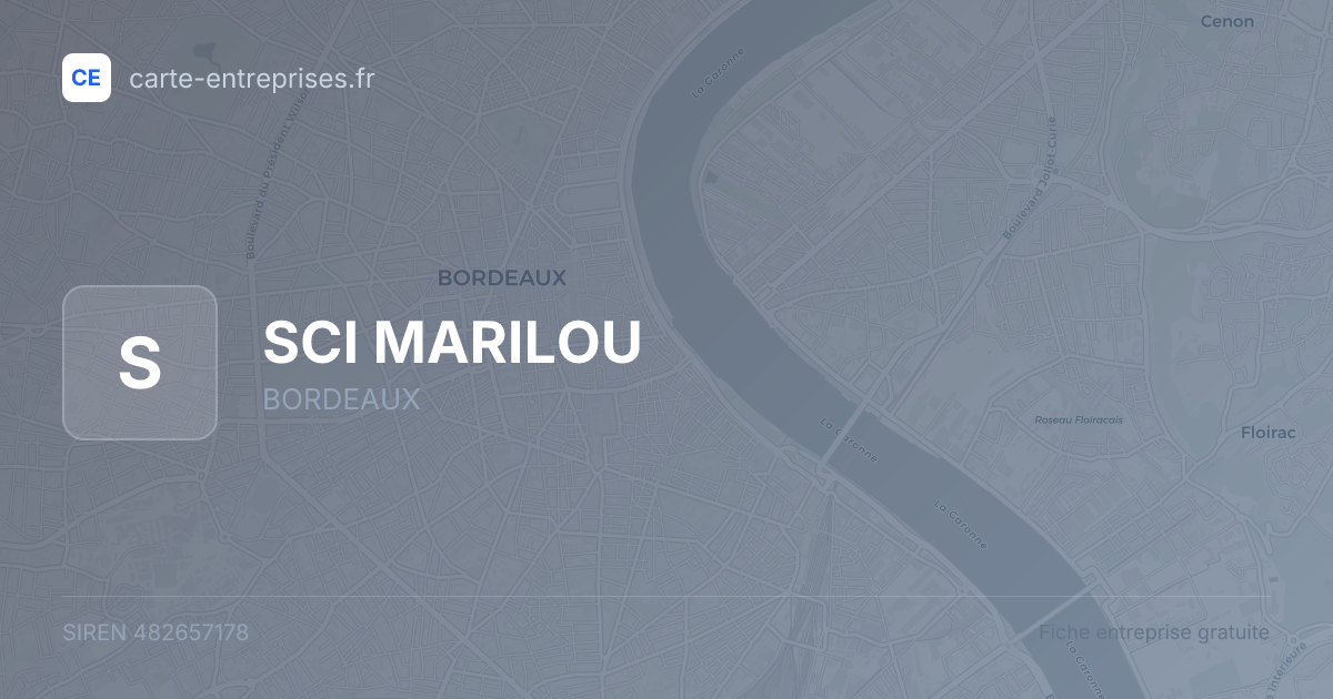 SCI MARILOU — 482657178 — fiche entreprise