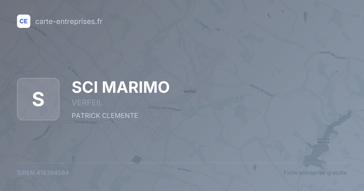 SCI MARIMO — 418364584 — fiche entreprise