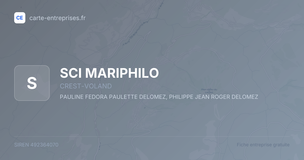 SCI MARIPHILO — 492364070 — fiche entreprise
