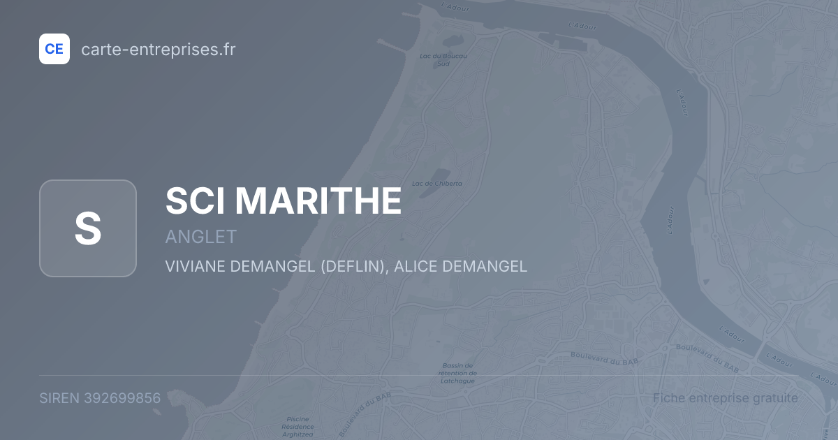 SCI MARITHE — 392699856 — fiche entreprise