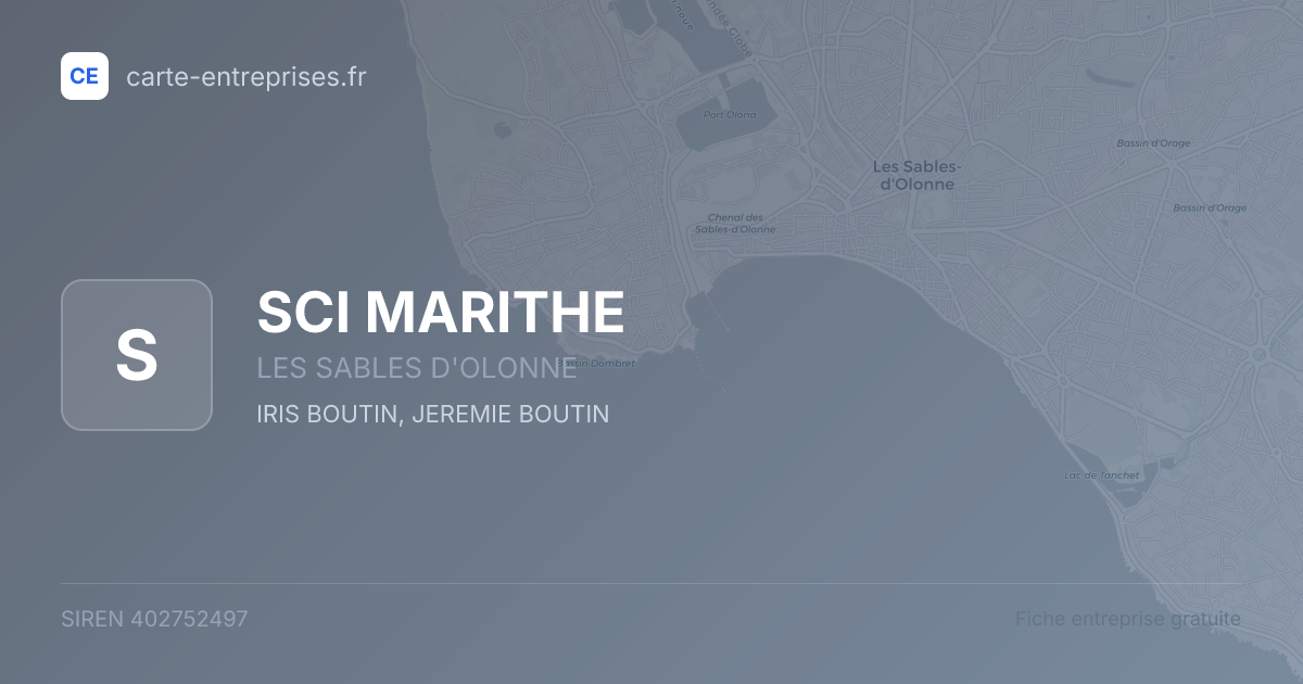 SCI MARITHE — 402752497 — fiche entreprise