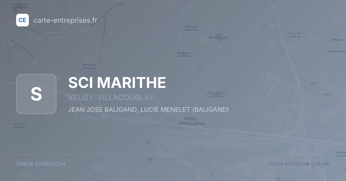 SCI MARITHE — 500659214 — fiche entreprise