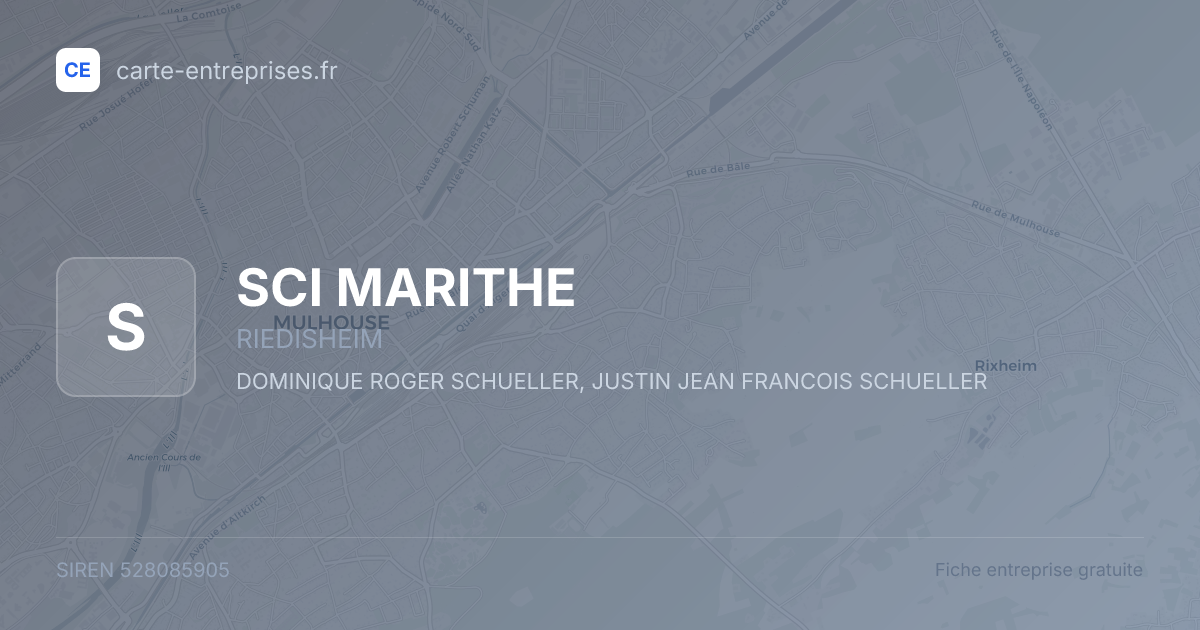 SCI MARITHE — 528085905 — fiche entreprise
