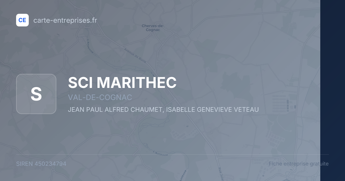 SCI MARITHEC — 450234794 — fiche entreprise