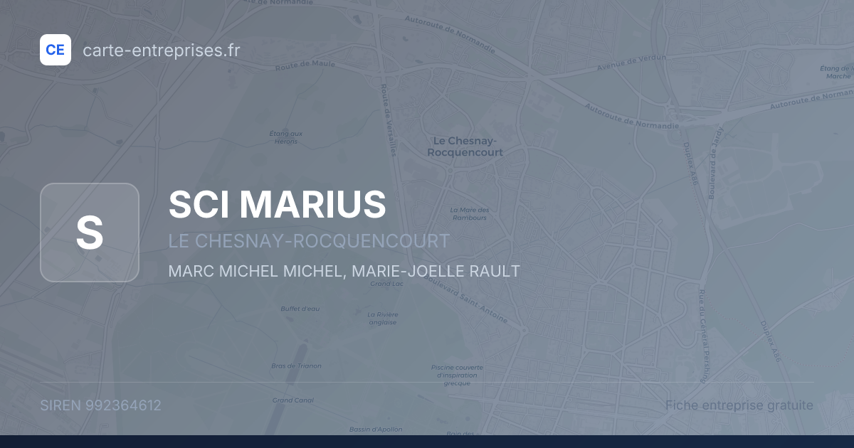 SCI MARIUS — 992364612 — fiche entreprise
