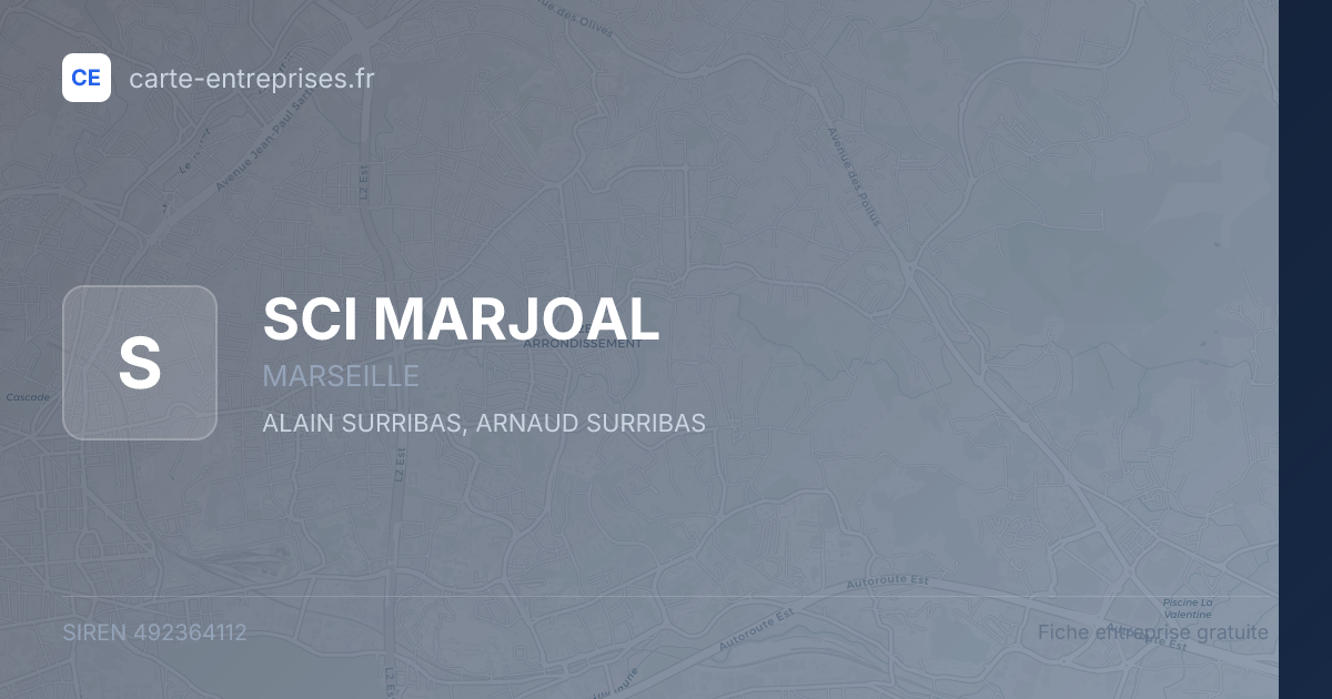 SCI MARJOAL — 492364112 — fiche entreprise