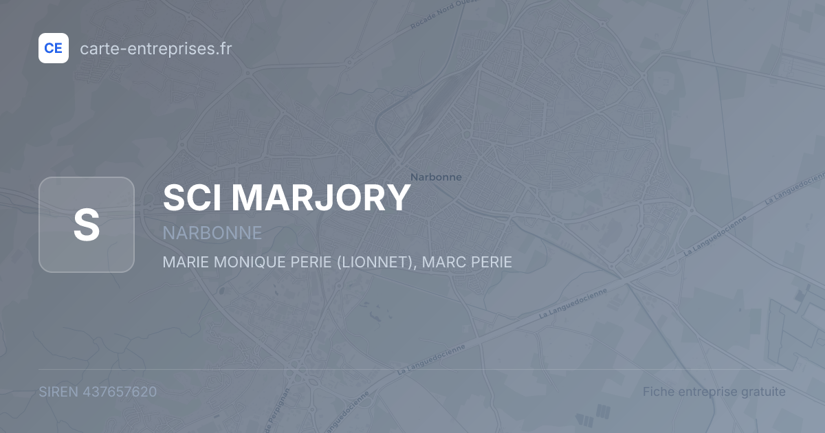 SCI MARJORY — 437657620 — fiche entreprise