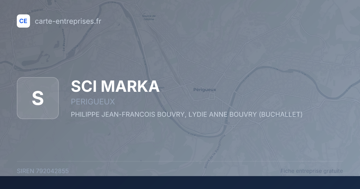 SCI MARKA — 792042855 — fiche entreprise