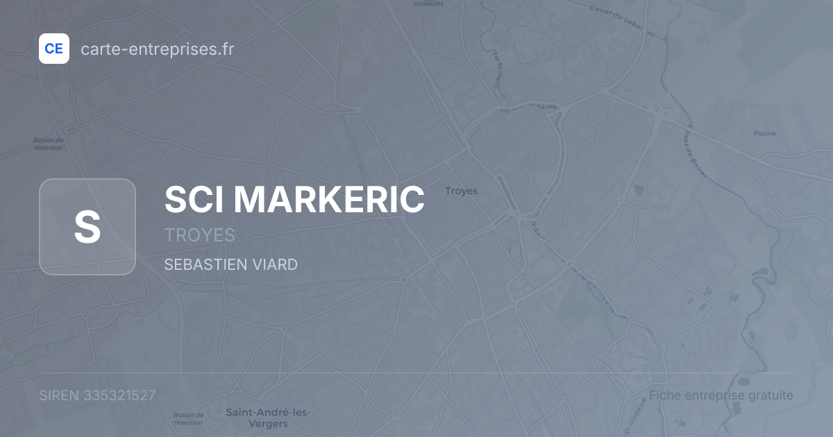 SCI MARKERIC — 335321527 — fiche entreprise