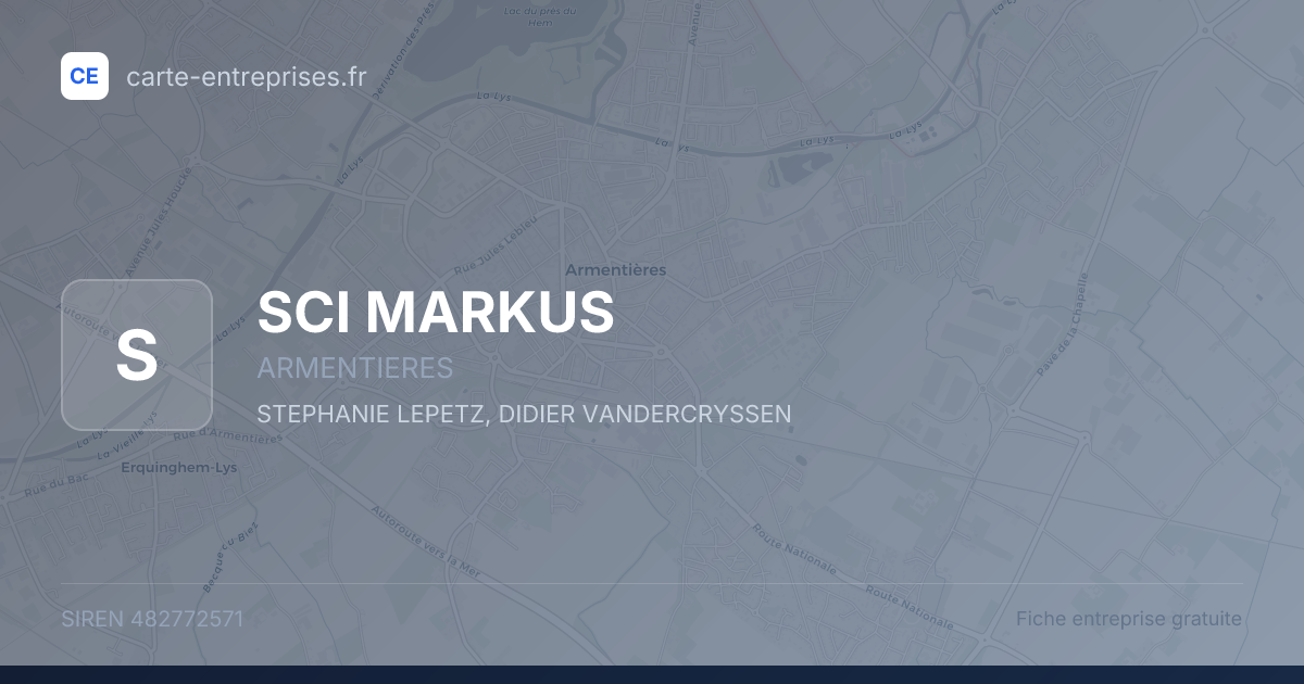 SCI MARKUS — 482772571 — fiche entreprise