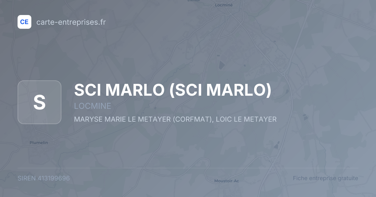 SCI MARLO — 413199696 — fiche entreprise