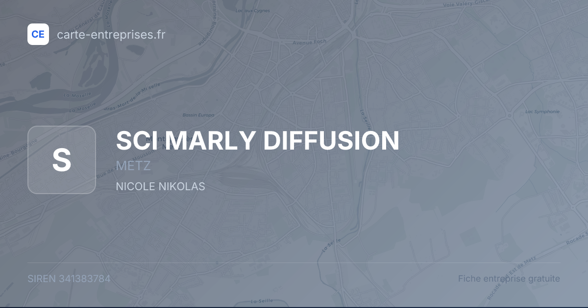 SCI MARLY DIFFUSION — 341383784 — fiche entreprise