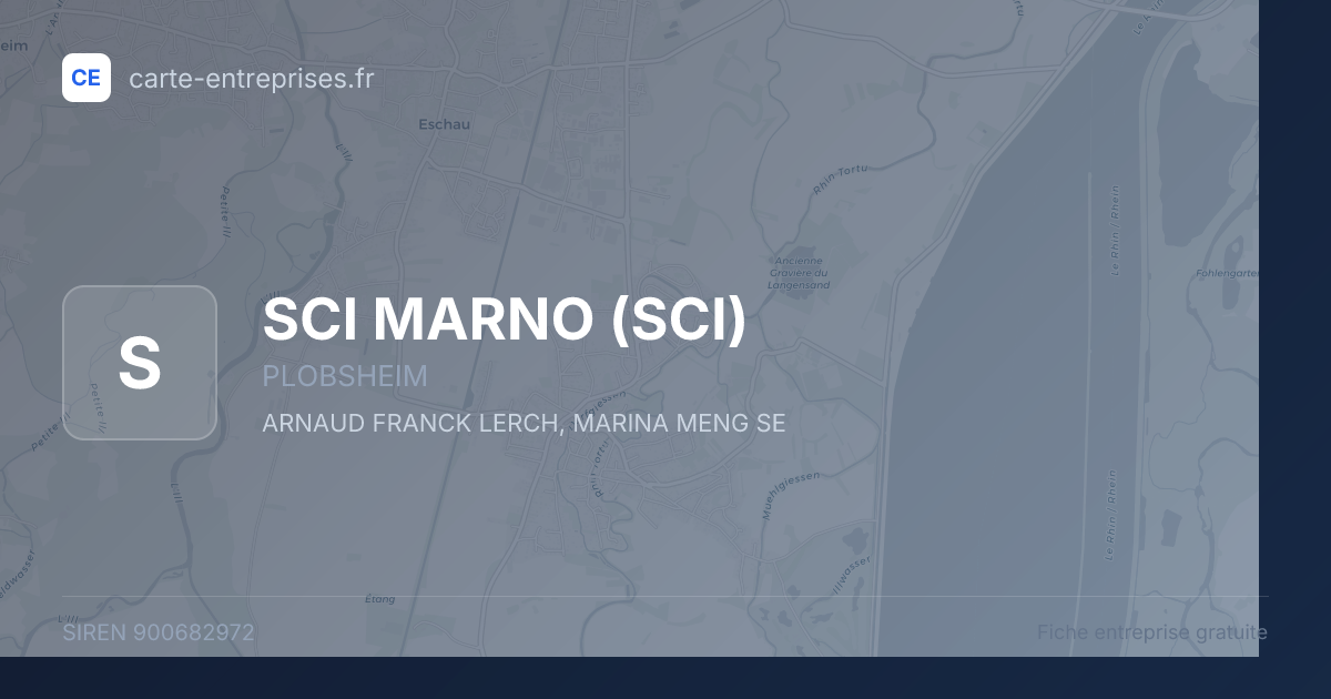 SCI MARNO (SCI) — 900682972 — fiche entreprise