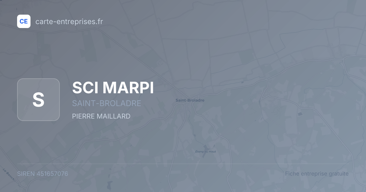 SCI MARPI — 451657076 — fiche entreprise