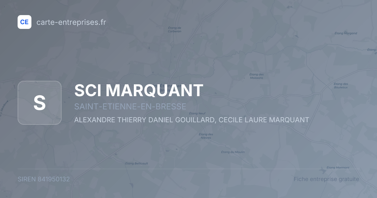 SCI MARQUANT — 841950132 — fiche entreprise