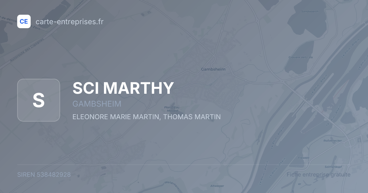 SCI MARTHY — 538482928 — fiche entreprise