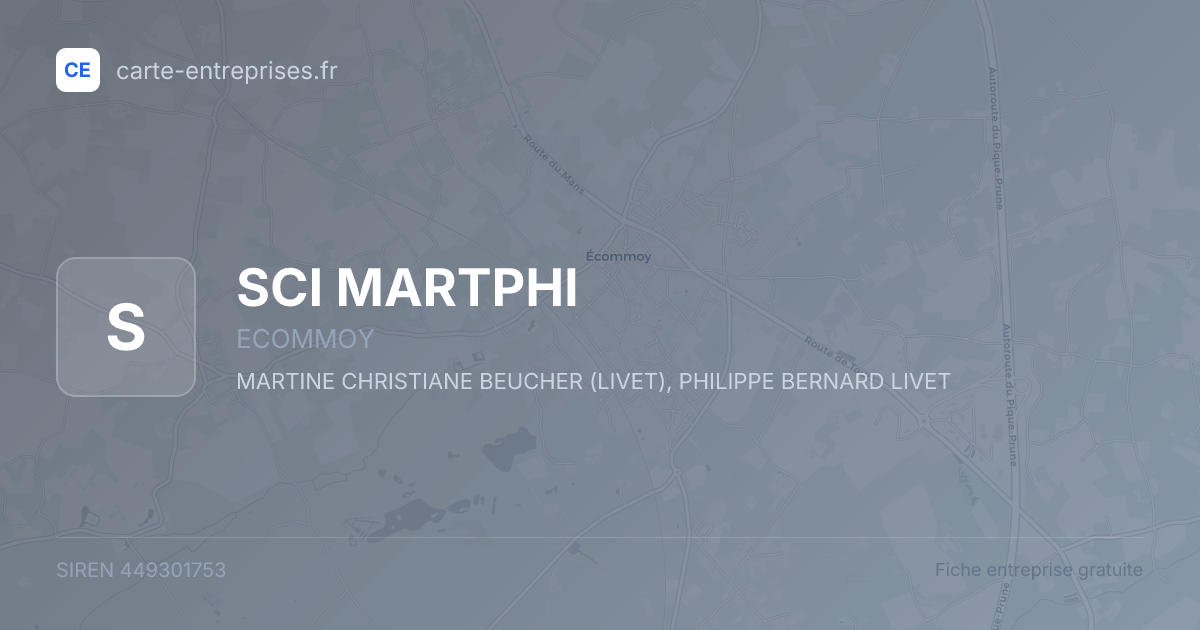 SCI MARTPHI — 449301753 — fiche entreprise