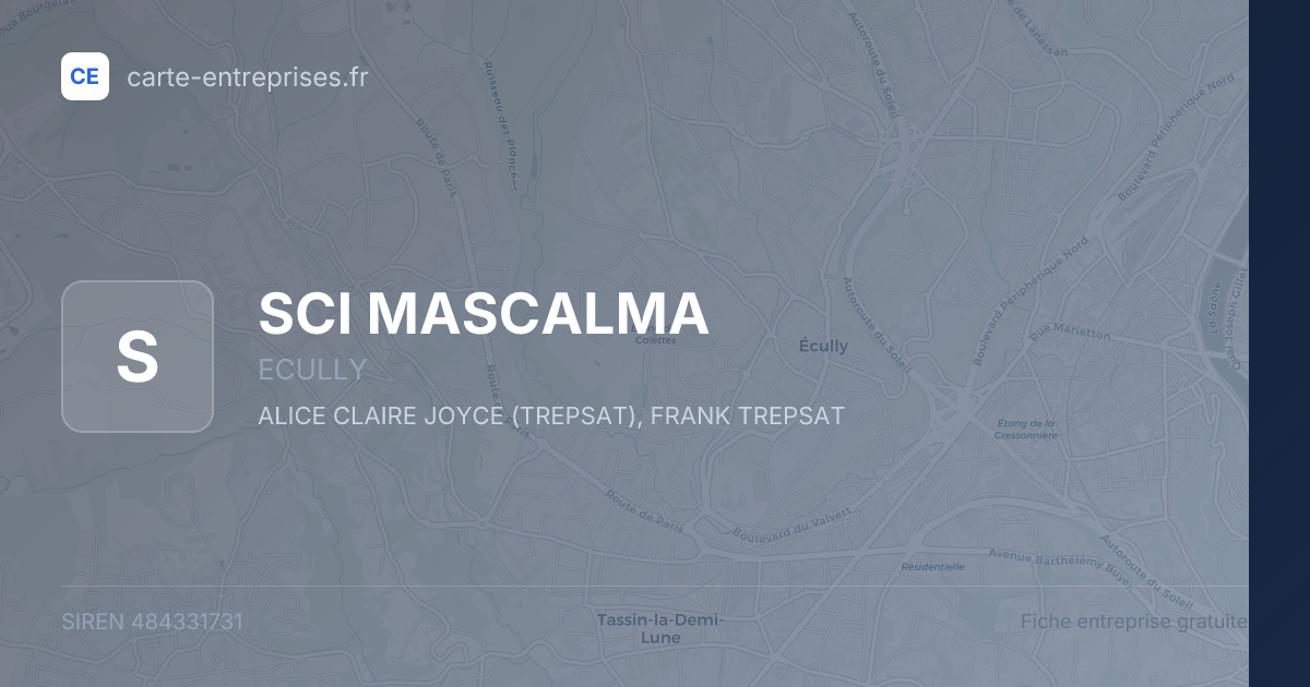 SCI MASCALMA — 484331731 — fiche entreprise