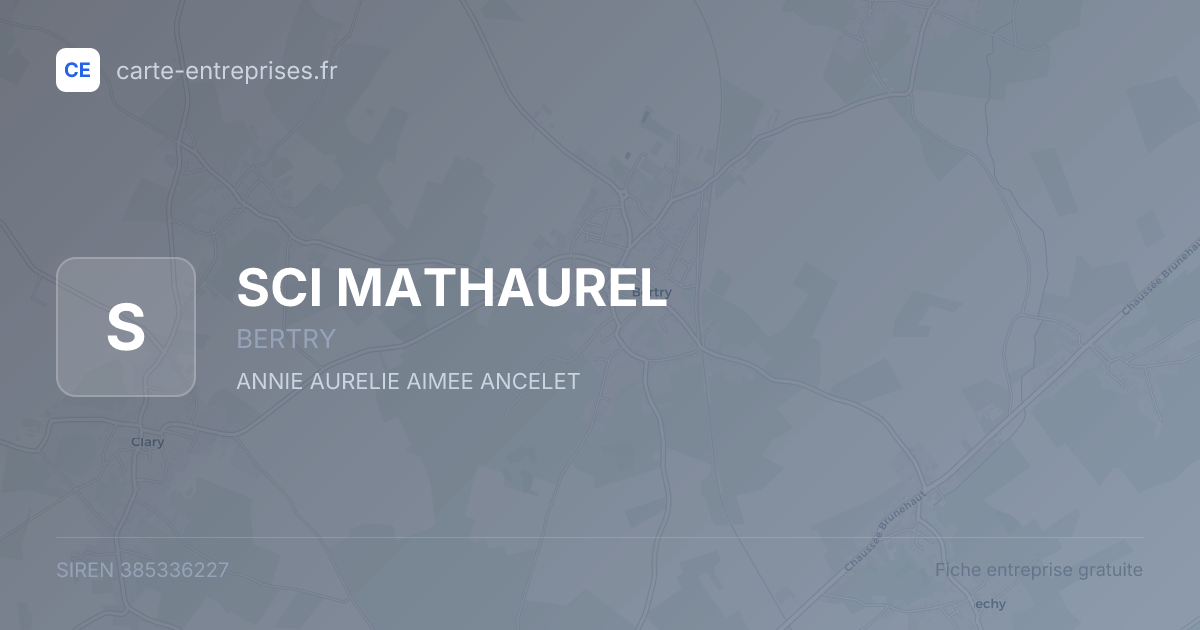 SCI MATHAUREL — 385336227 — fiche entreprise