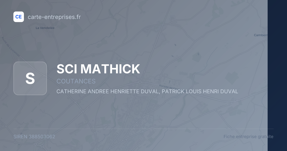 SCI MATHICK — 388503062 — fiche entreprise
