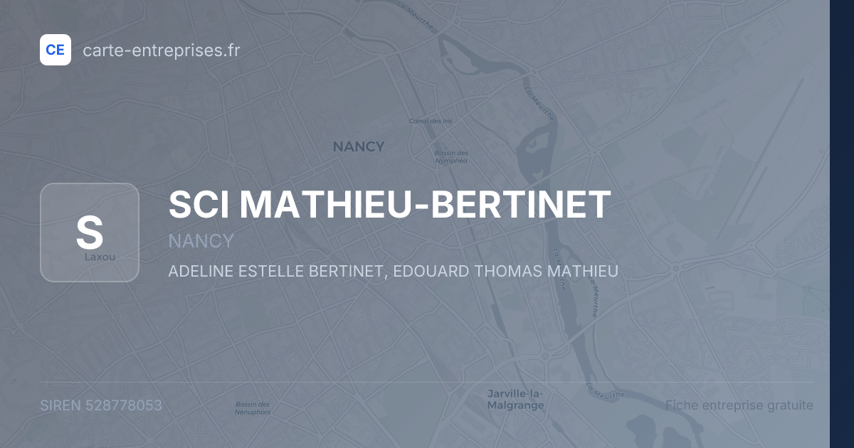SCI MATHIEU-BERTINET — 528778053 — fiche entreprise