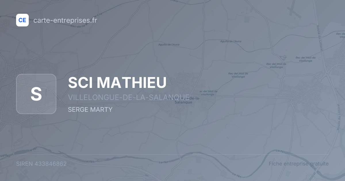 SCI MATHIEU — 433846862 — fiche entreprise