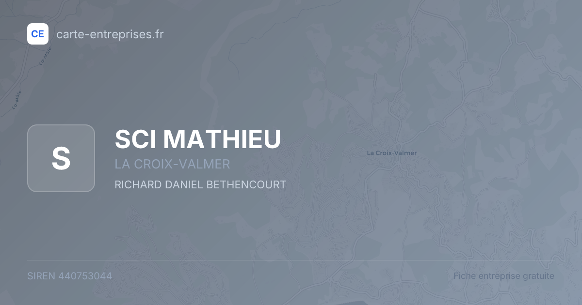 SCI MATHIEU — 440753044 — fiche entreprise