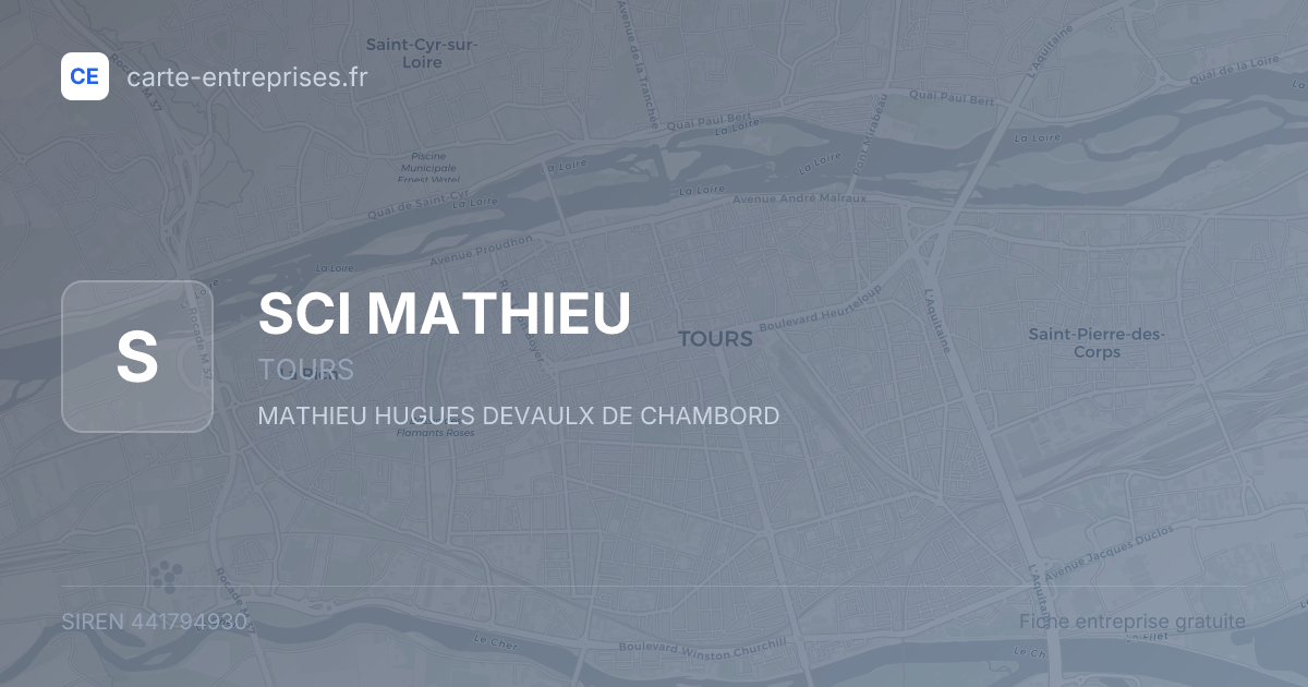 SCI MATHIEU — 441794930 — fiche entreprise