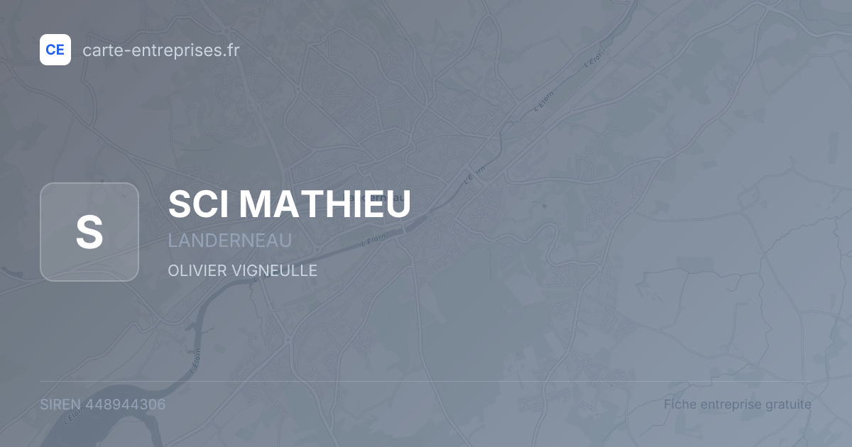 SCI MATHIEU — 448944306 — fiche entreprise