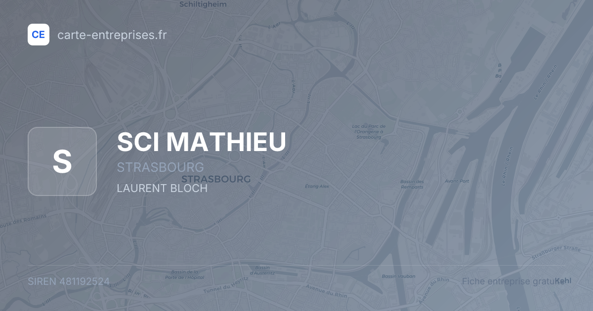 SCI MATHIEU — 481192524 — fiche entreprise