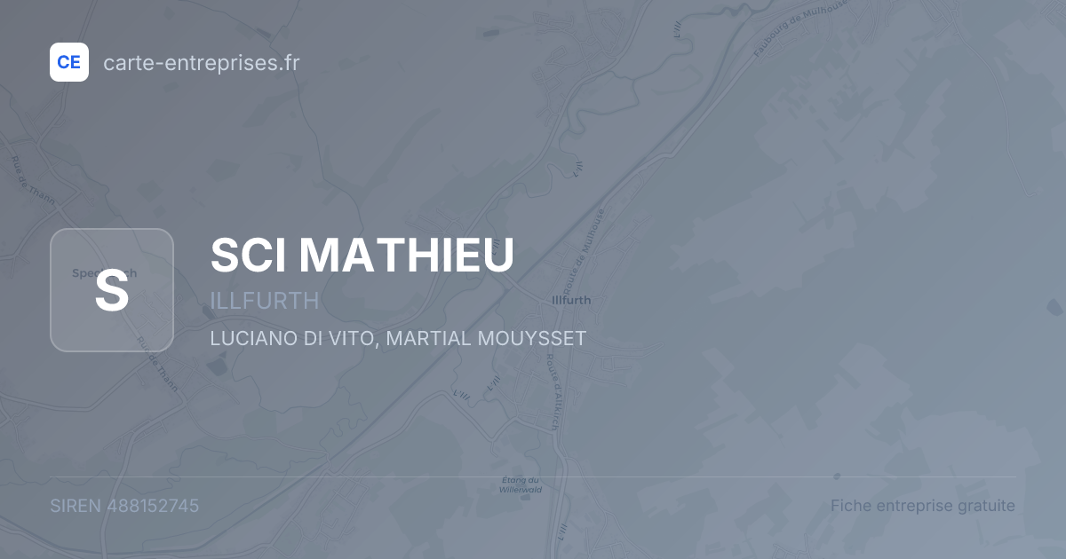 SCI MATHIEU — 488152745 — fiche entreprise