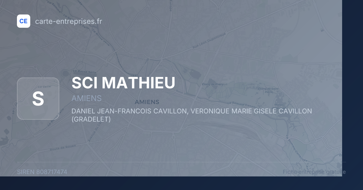 SCI MATHIEU — 808717474 — fiche entreprise