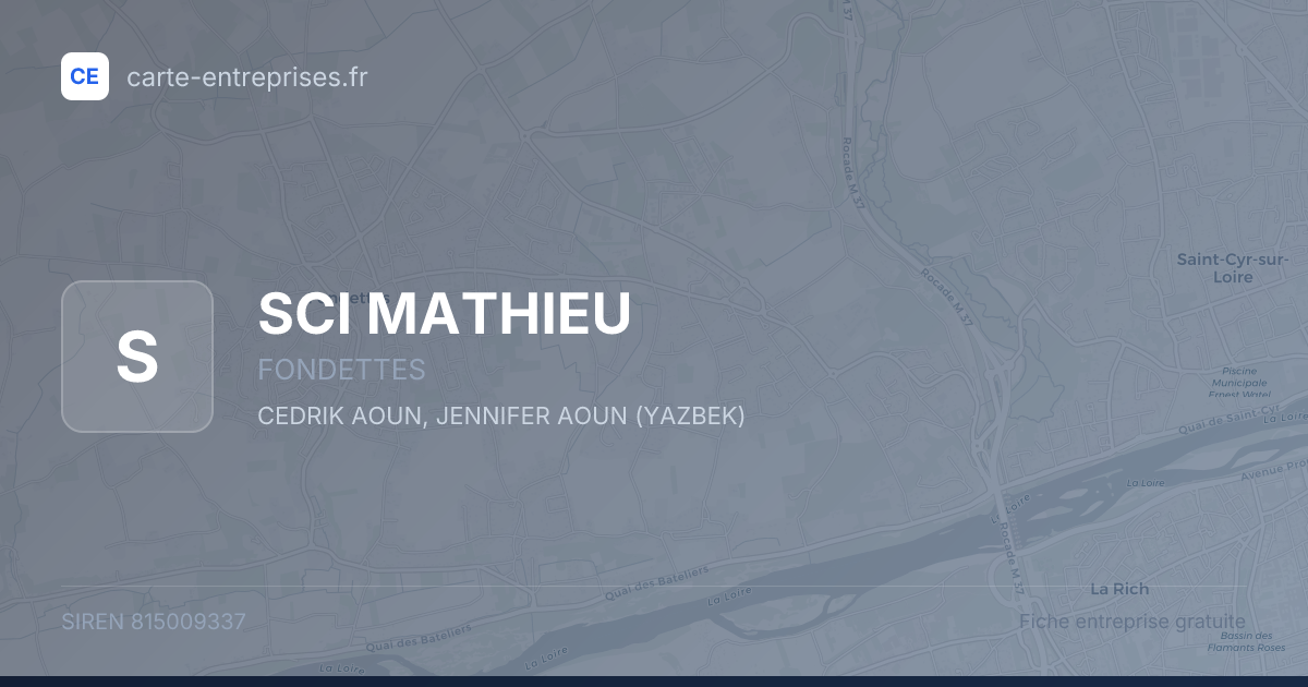 SCI MATHIEU — 815009337 — fiche entreprise